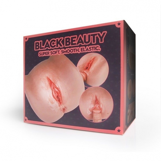 Мастурбатор Black Beauty - вагина и анус - S-HANDE - в Электростали купить с доставкой
