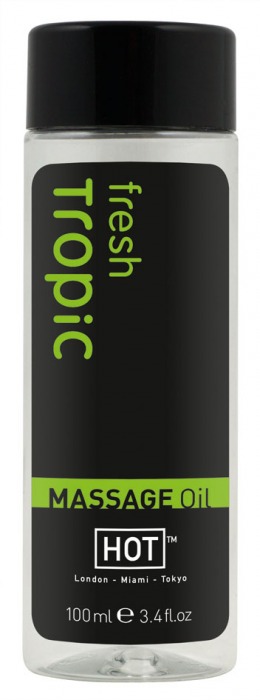 Массажное масло для тела Tropic Fresh - 100 мл. - HOT - купить с доставкой в Электростали