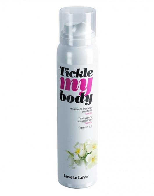 Массажная хрустящая пенка Tickle My Body Monoi с ароматом моной - 150 мл. - Love to Love - купить с доставкой в Электростали