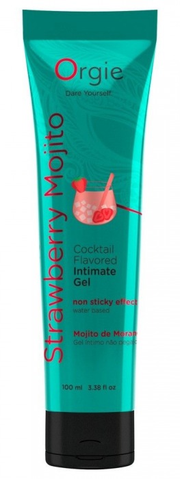 Съедобный интимный гель Orgie Lube Tube Cocktail Strawberry Mojito - 100 мл. - ORGIE - купить с доставкой в Электростали