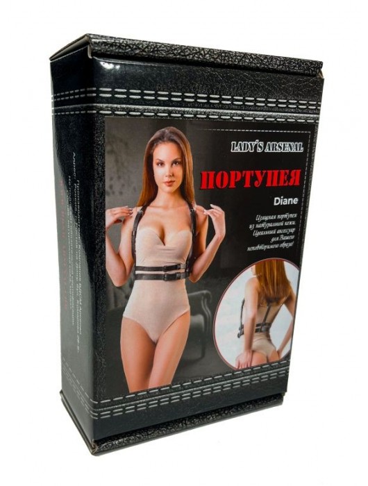 Изящная портупея из натуральной кожи Diane - БДСМ Арсенал - купить с доставкой в Электростали