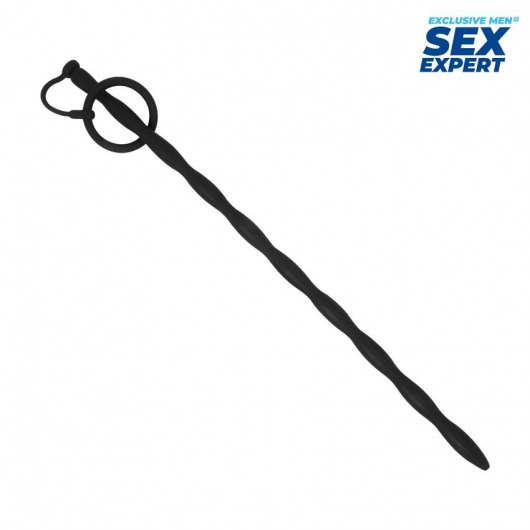 Черный стимулятор уретры Sex Expert - Sex Expert - купить с доставкой в Электростали