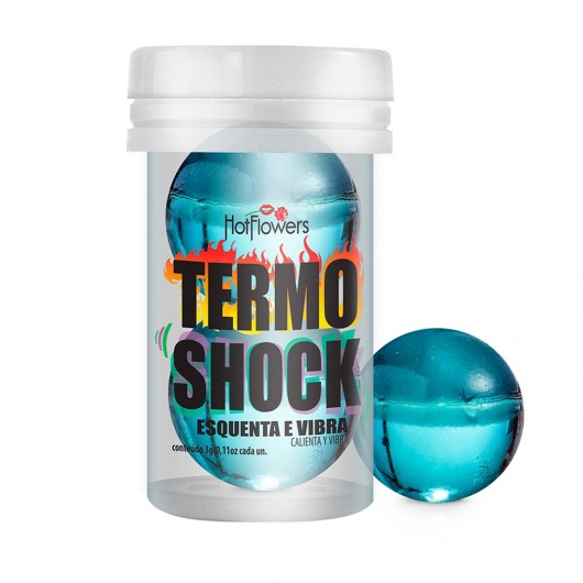 Интимный гель Termo Shock Hot Ball с разогревающе-покалывающим эффектом (2 шарика по 3 гр.) - HotFlowers - купить с доставкой в Электростали