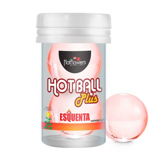 Лубрикант на масляной основе Hot Ball Plus с разогревающим эффектом (2 шарика по 3 гр.) - HotFlowers - купить с доставкой в Электростали