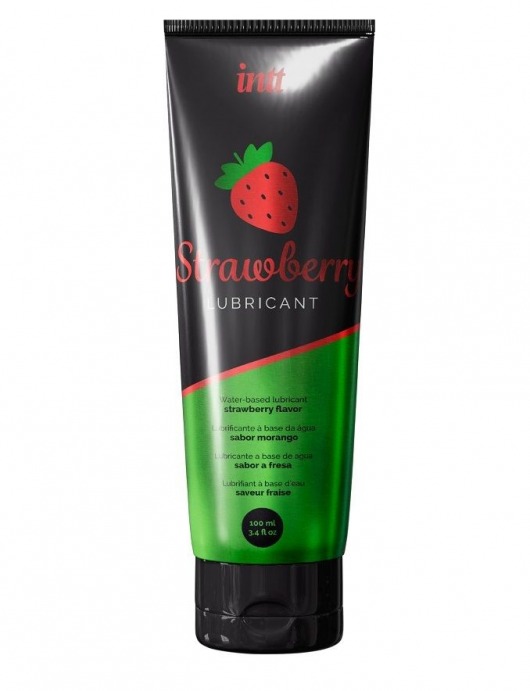 Смазка на водной основе с ароматом клубники Strawberry Lubricant - 100 мл. - INTT - купить с доставкой в Электростали