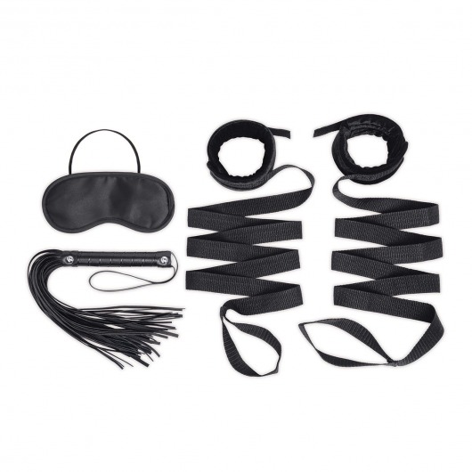 Эротический набор 4PC Bondage Bed Strap   Flogger Kit - Lux Fetish - купить с доставкой в Электростали