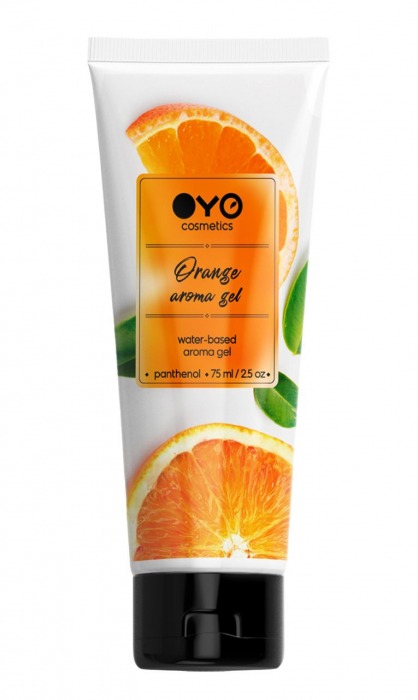 Лубрикант на водной основе OYO Aroma Gel Orange с ароматом апельсина - 75 мл. - OYO - купить с доставкой в Электростали