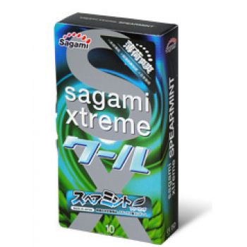 Презервативы Sagami Xtreme Mint с ароматом мяты - 10 шт. - Sagami - купить с доставкой в Электростали