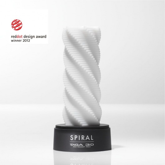 Белый 3D мастурбатор SPIRAL - Tenga - в Электростали купить с доставкой