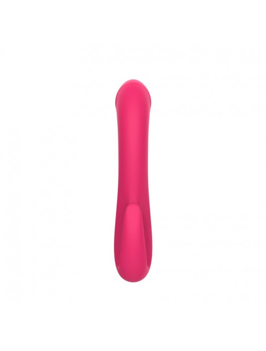 Розовый изогнутый вибромассажер-реалистик - 19,4 см. - I-MOON