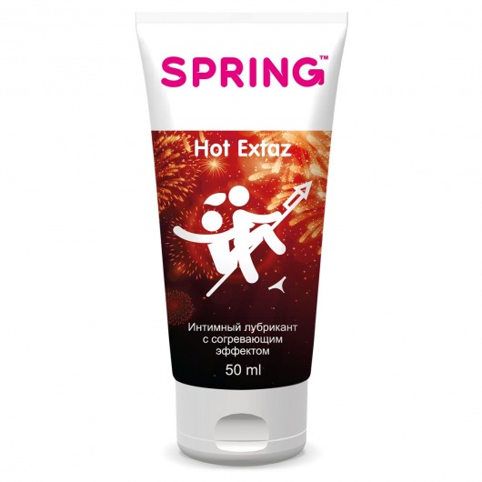 Согревающие интимный лубрикант Spring Hot Extaz - 50 мл. - SPRING - купить с доставкой в Электростали