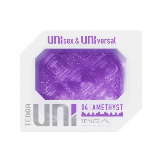 Фиолетовый мастурбатор-стимулятор Tenga Uni Amethyst - Tenga - в Электростали купить с доставкой