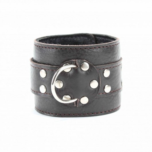 Кожаные наручники на металлической цепочке - БДСМ Арсенал - купить с доставкой в Электростали