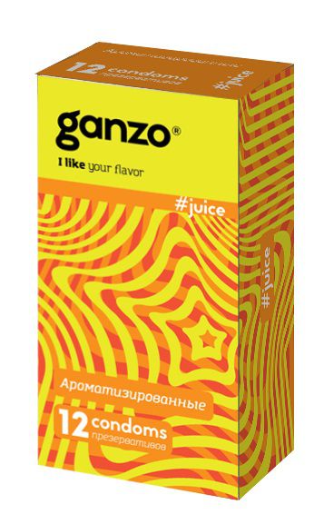 Ароматизированные презервативы Ganzo Juice - 12 шт. - Ganzo - купить с доставкой в Электростали