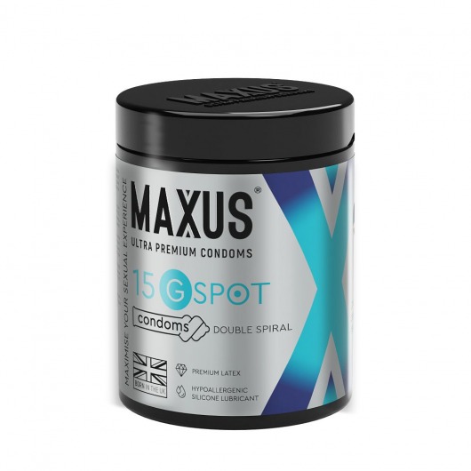 Гладкие презервативы Maxus G spot с двойной спиралью - 15 шт. - Maxus - купить с доставкой в Электростали