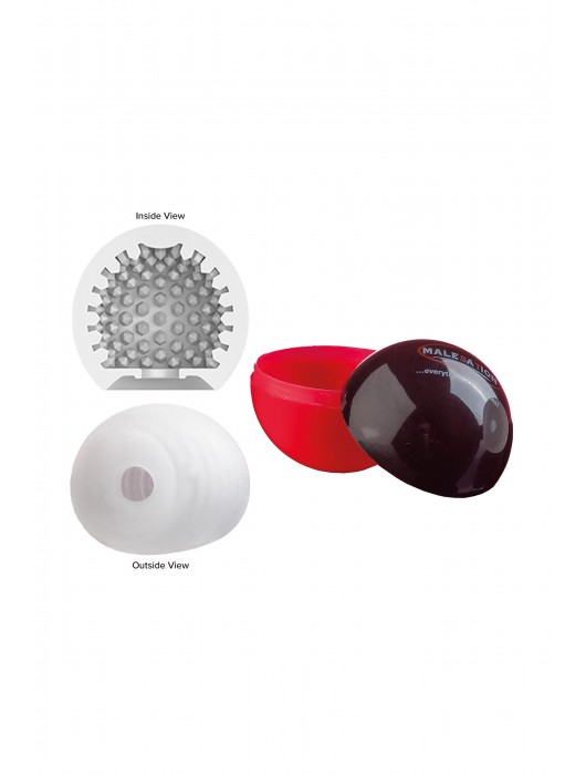 Белый мастурбатор-шар Lucky Ball Type 2 - MALESATION - в Электростали купить с доставкой