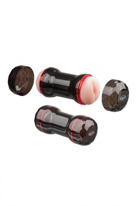 Двусторонний мастурбатор в колбе Double Joy - MALESATION - в Электростали купить с доставкой