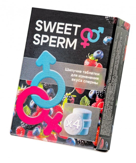 Шипучие таблетки для мужчин Sweet Sperm для изменения вкуса спермы (4 шт. по 0,5 гр.) - Капиталпродукт - купить с доставкой в Электростали
