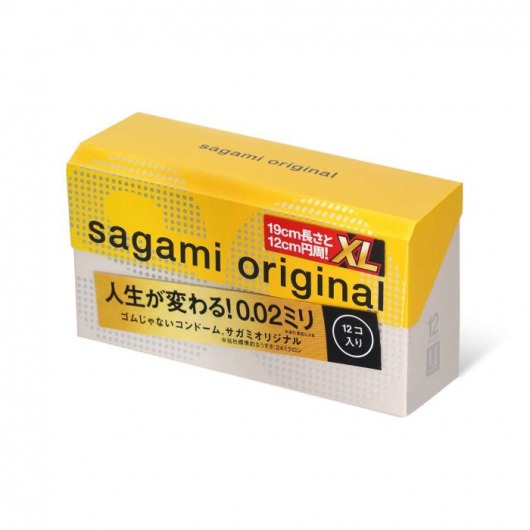 Презервативы увеличенного размера Sagami Original 0.02 XL-size - 12 шт. - Sagami - купить с доставкой в Электростали