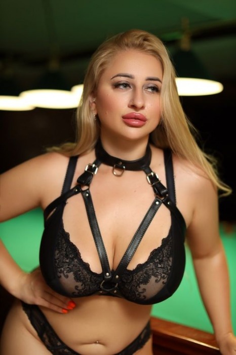 Черная кожаная сбруя с ошейником plus size из нежной кожи - БДСМ Арсенал - купить с доставкой в Электростали