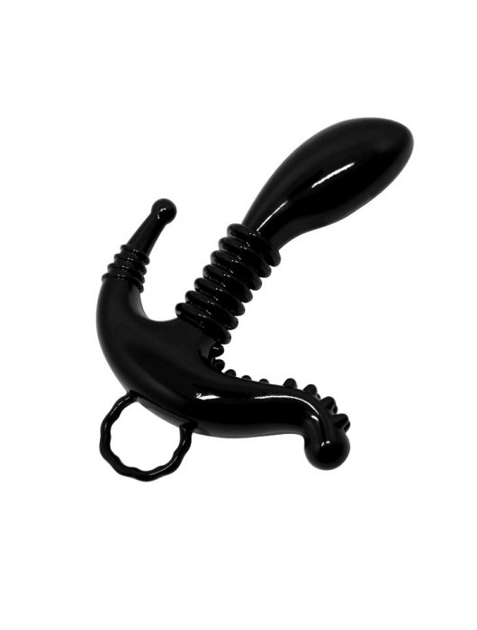 Чёрный стимулятор точки G, клитора и ануса - Baile
