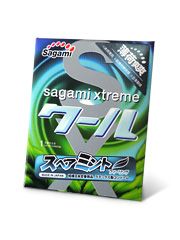 Презерватив Sagami Xtreme Mint с ароматом мяты - 1 шт. - Sagami - купить с доставкой в Электростали
