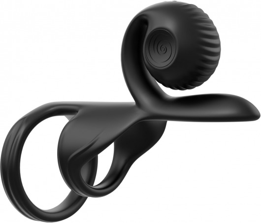 Черная насадка на пенис SVibe Jovi с пультом ДУ - SVibe - в Электростали купить с доставкой