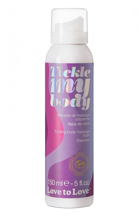 Массажная хрустящая пенка Tickle My Body Coconut с ароматом кокоса - 150 мл. - Love to Love - купить с доставкой в Электростали
