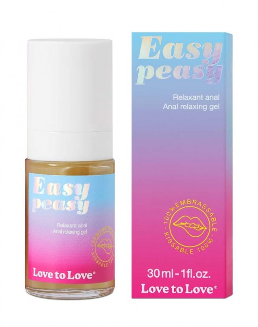 Анальный расслабляющий гель Easy Peasy - 30 мл. - Love to Love - купить с доставкой в Электростали