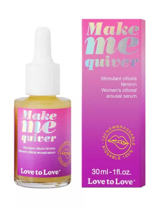 Возбуждающие капли для клитора Make Me Quiver - 30 мл. - Love to Love - купить с доставкой в Электростали