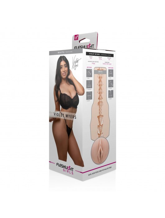 Мастурбатор-вагина Fleshlight Girls - Violet Myers Waifu - Fleshlight - в Электростали купить с доставкой