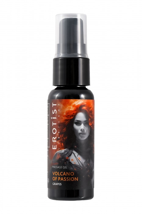 Гель с эффектом вибрации Volcano Of Passion со вкусом винограда - 25 мл. - Erotist Lubricants - купить с доставкой в Электростали