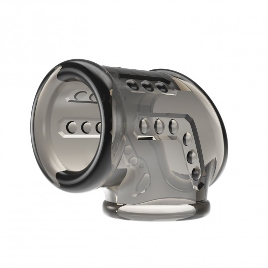 Дымчатая насадка на пенис и мошонку - Baile - в Электростали купить с доставкой