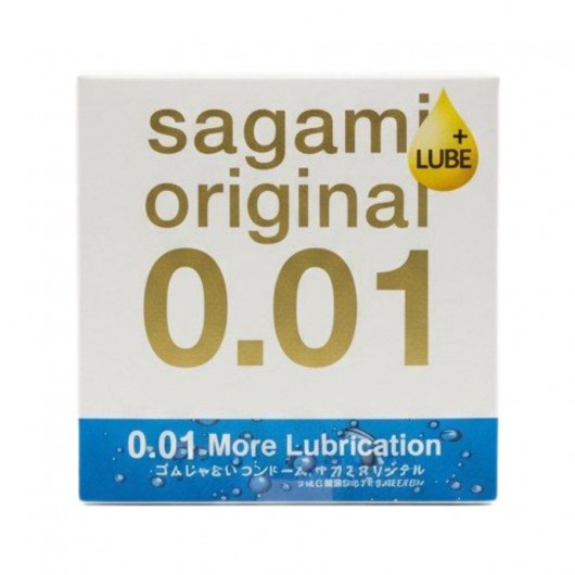 Увлажнённый презерватив Sagami Original 0.01 Extra Lub - 1 шт. - Sagami - купить с доставкой в Электростали