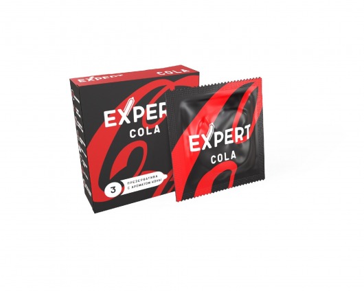 Презервативы с ароматом колы Expert Cola - 3 шт. - Expert - купить с доставкой в Электростали