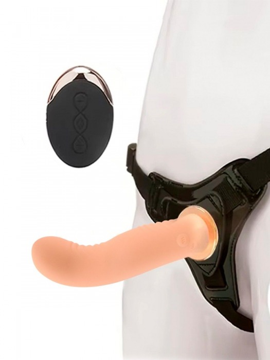 Женский вибрострапон со съемной насадкой и пультом ДУ - Erokay - купить с доставкой в Электростали