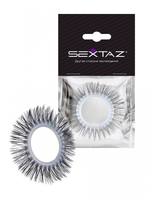 Круглое эрекционное кольцо с длинными «ресничками» - Sextaz - в Электростали купить с доставкой