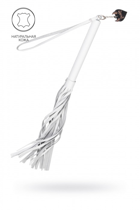 Белая кожаная плеть - 50 см. - Pecado - купить с доставкой в Электростали