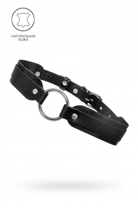 Черный кожаный чокер-ошейник со скруглёнными углами - Pecado - купить с доставкой в Электростали