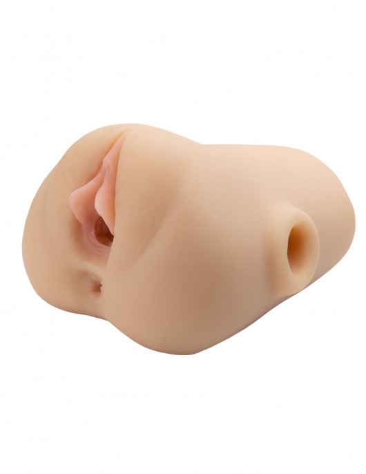 Телесный мастурбатор с вибрацией Double Pounder Vibrating Squeeze Stroker - Pipedream - в Электростали купить с доставкой