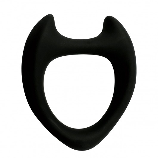 Черное эрекционное кольцо с рожками Wooomy Toro M - Adrien Lastic - в Электростали купить с доставкой
