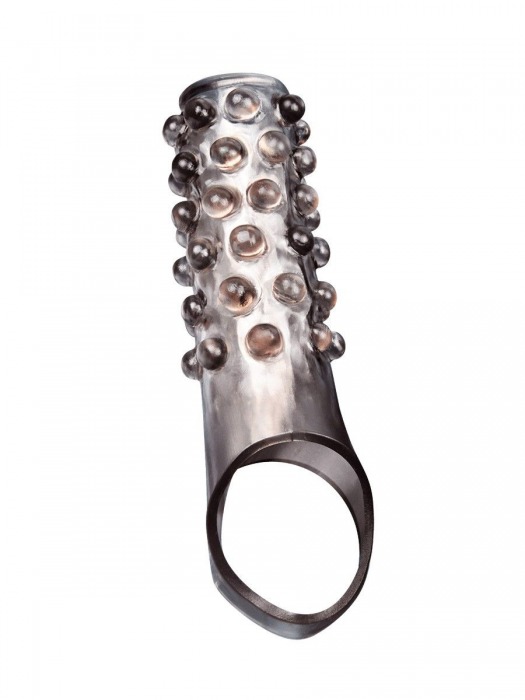 Дымчатая насадка на пенис с выпуклостями - 11 см. - Sex Expert - в Электростали купить с доставкой