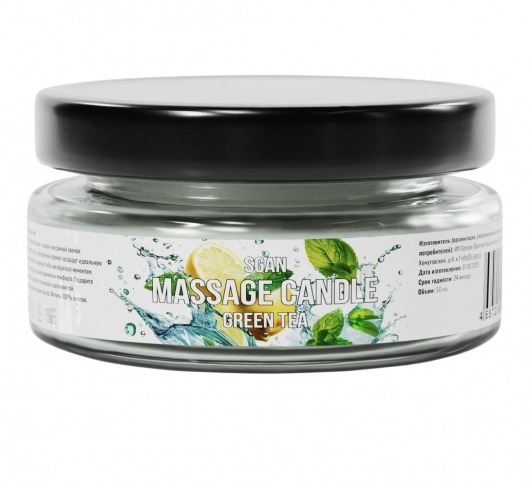 Массажная свеча «Зелёный чай» - 50 мл. - SGAN - купить с доставкой в Электростали