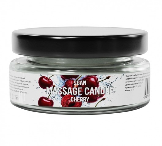 Массажная свеча «Спелая вишня» - 50 мл. - SGAN - купить с доставкой в Электростали