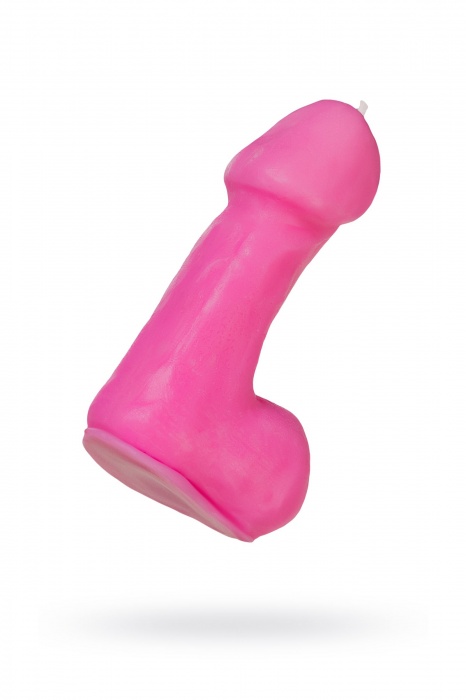 Розовая свеча в форме пениса - 47 гр. - Pecado - купить с доставкой в Электростали
