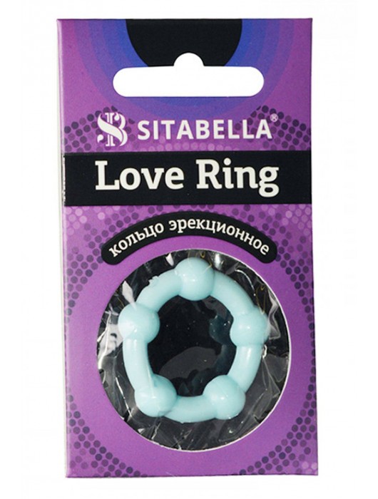 Цветное эрекционное кольцо Love Ring с бусинами - Sitabella - в Электростали купить с доставкой