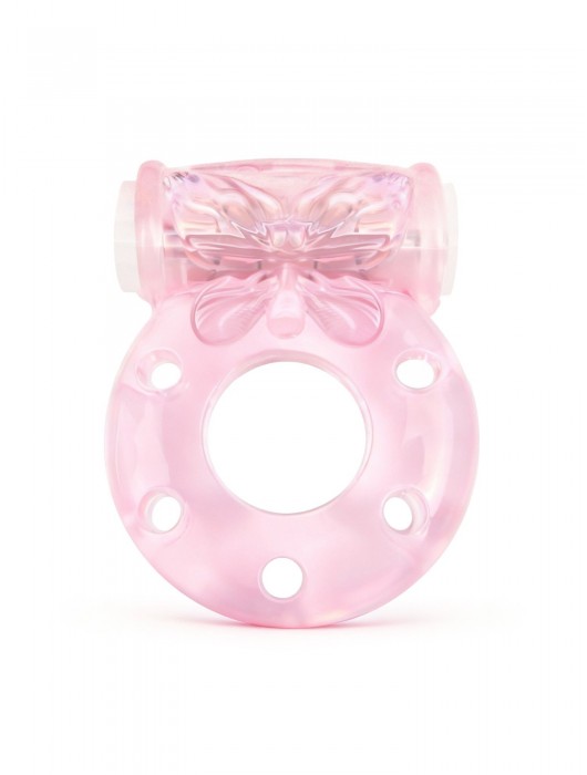 Розовое эрекционное виброкольцо с бабочкой - 1137 - в Электростали купить с доставкой