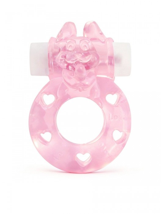 Розовое эрекционное виброкольцо в форме зайчика - 1137 - в Электростали купить с доставкой