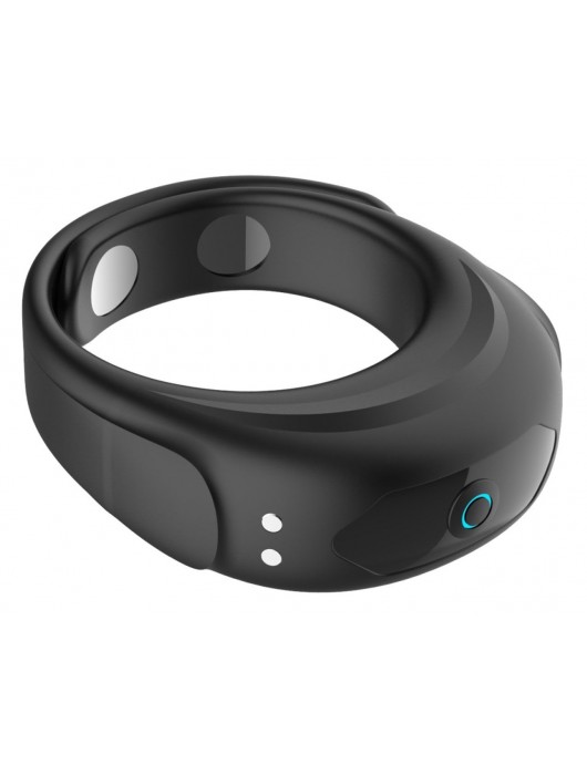 Черное эрекционное виброкольцо на ремешках - Boys of Toys - в Электростали купить с доставкой