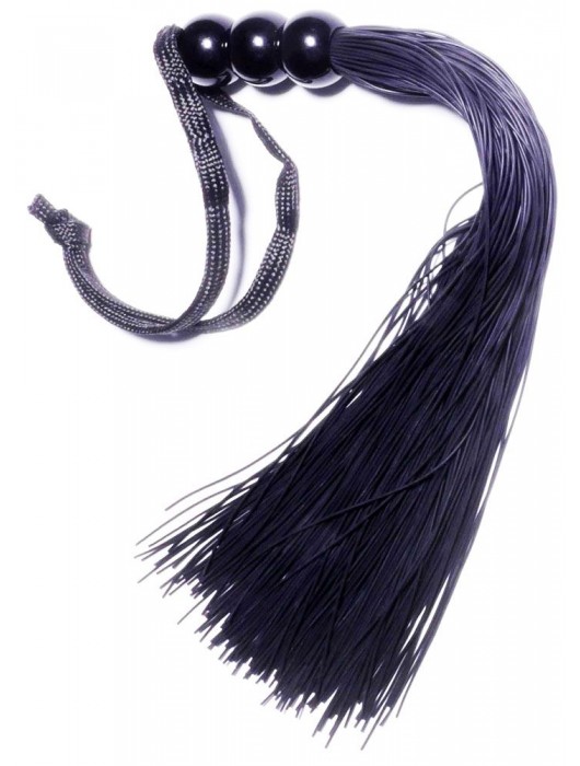 Черная силиконовая плетка - 25,4 см. - Boys of Toys - купить с доставкой в Электростали